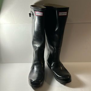 Hunter Rain Boot, black, Size 7 1/2 - 8, EUR 39
